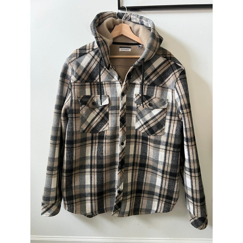 Departwest plaid jacket men's size XL